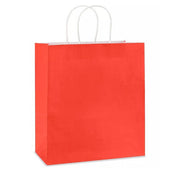 28 x 15 x 28 cm Deluxe Large Red Paper Bag With Twisted Handles image 0