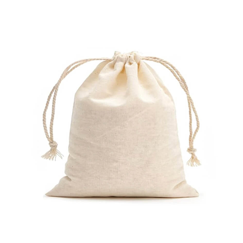 Drawstring Calico Bags 5oz Mini Calico Drawstring Bags - 8 x 11 cm - Natural Cotton – Paper Boss