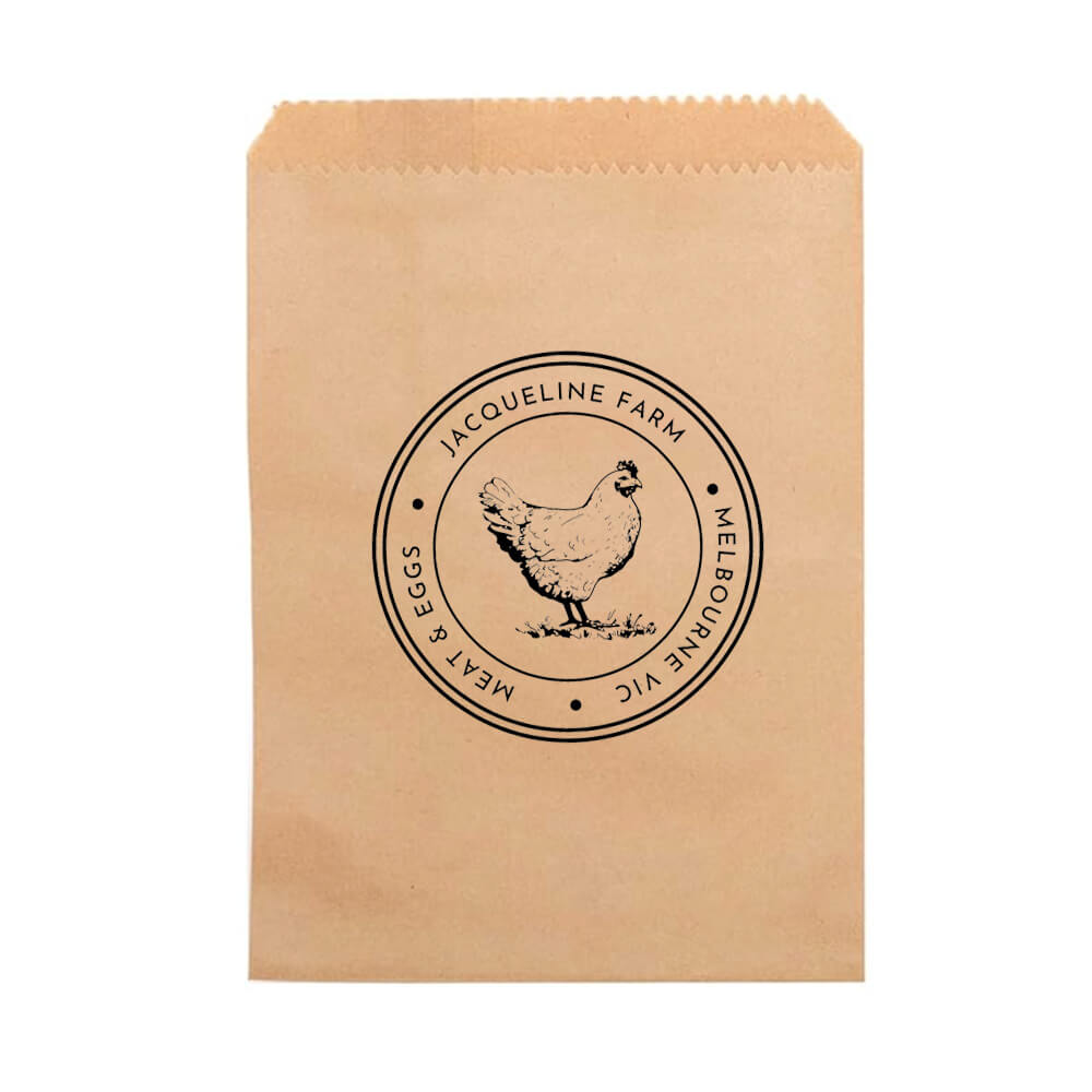 Custom Print 25 x 33 cm Flat Brown Paper Bags - Medium image 0