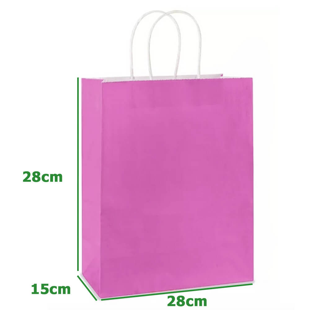 【tsz】Leather Paper Bag pink Pink Paper Bags Wholesale – Paper Boss