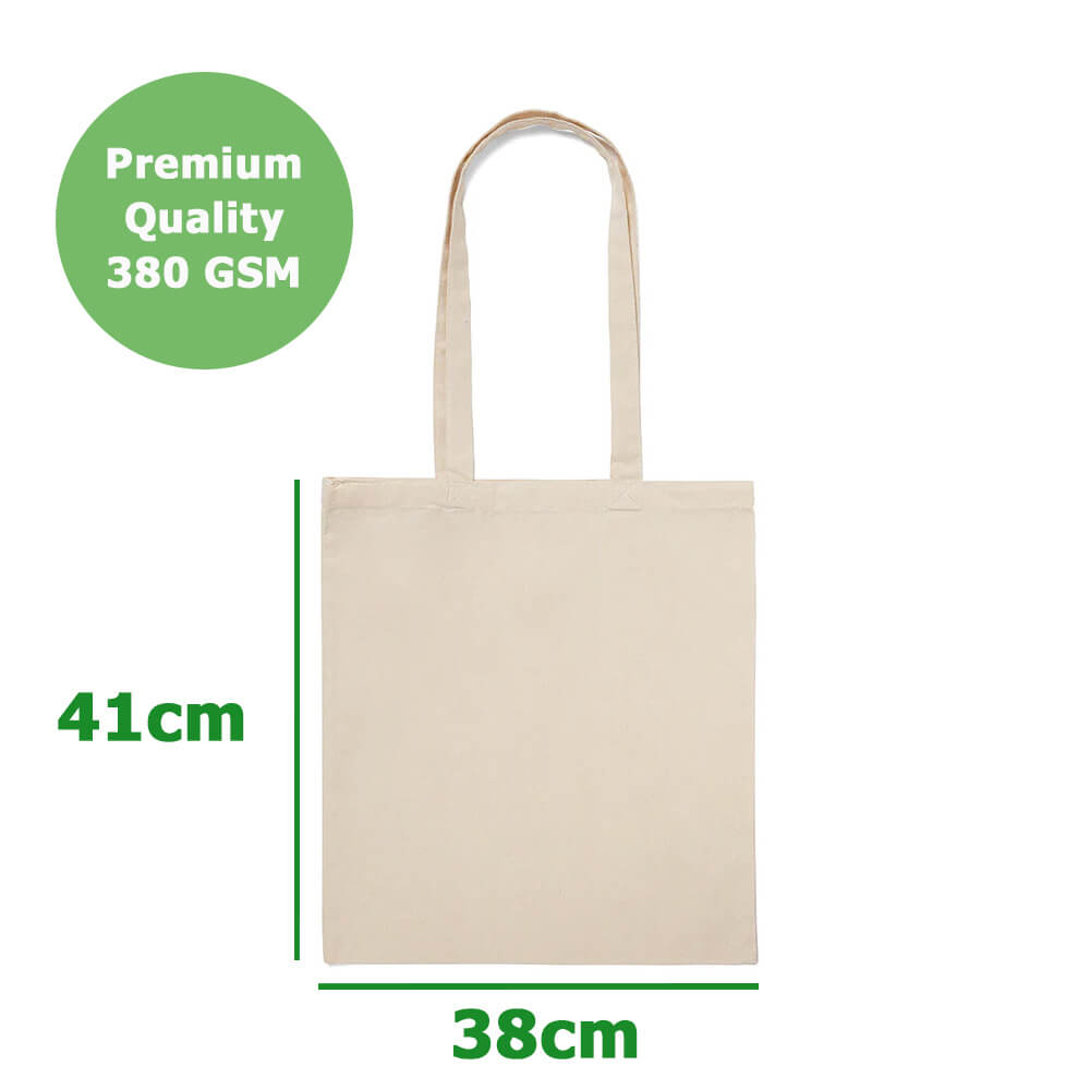 Custom Printed Premium Calico Tote Bags - 10oz - 38 x 41 cm - 100% Natural Cotton image 5