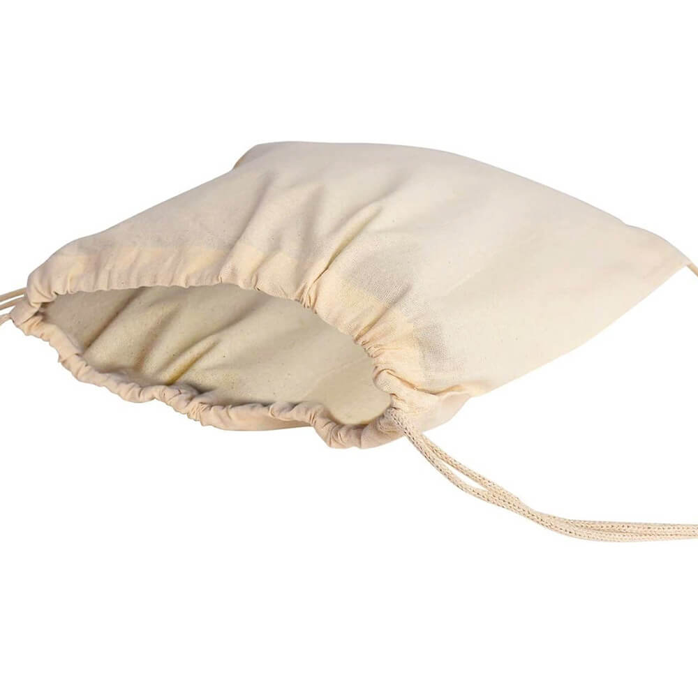 Drawstring Calico Bags 5oz Medium Calico Drawstring Bags - 25 x 35 cm - Natural Cotton – Paper ...