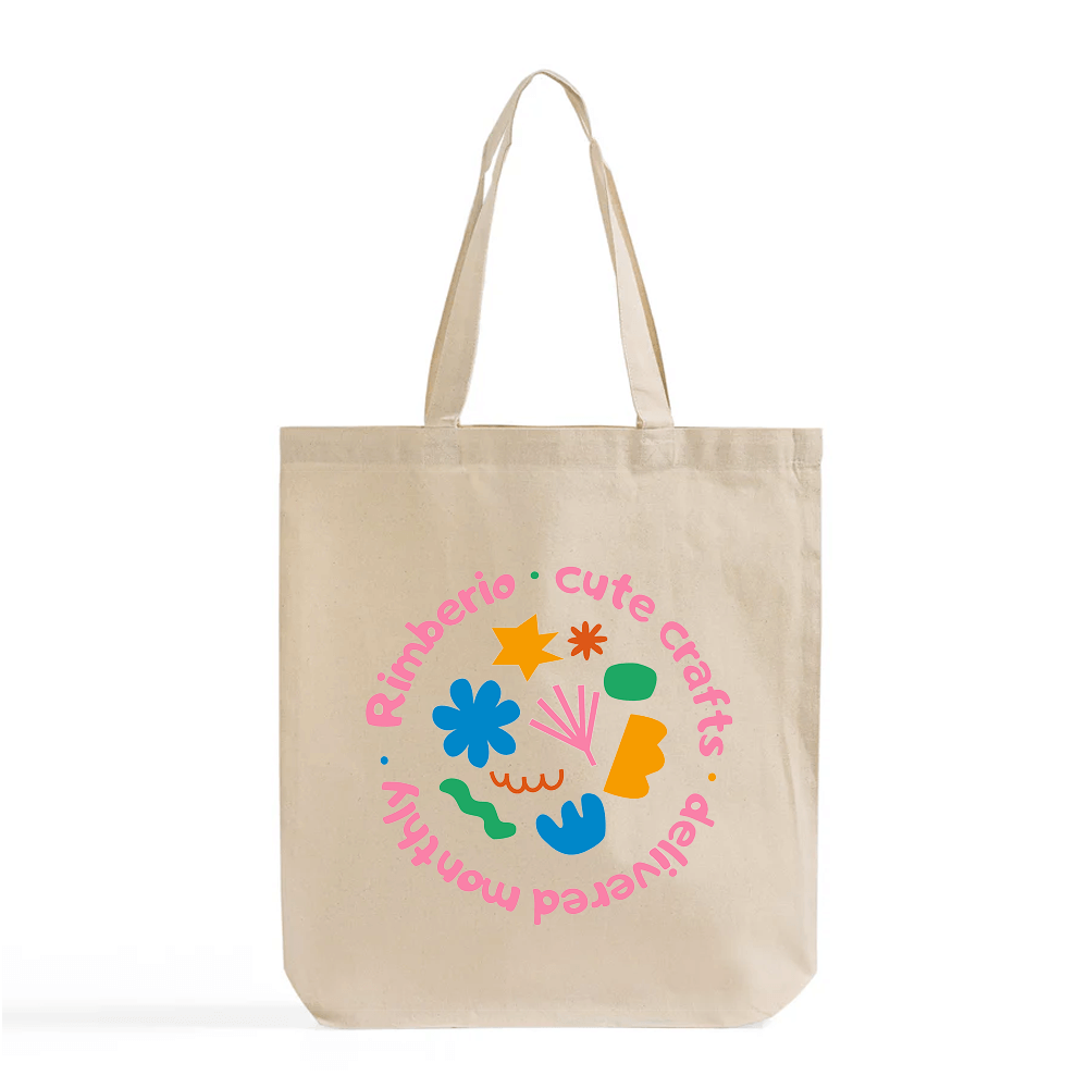 Custom Printed Premium Calico Tote Bags With Gusset - 10oz - 38 x 13 x 50 cm - 100% Natural Cotton image 2