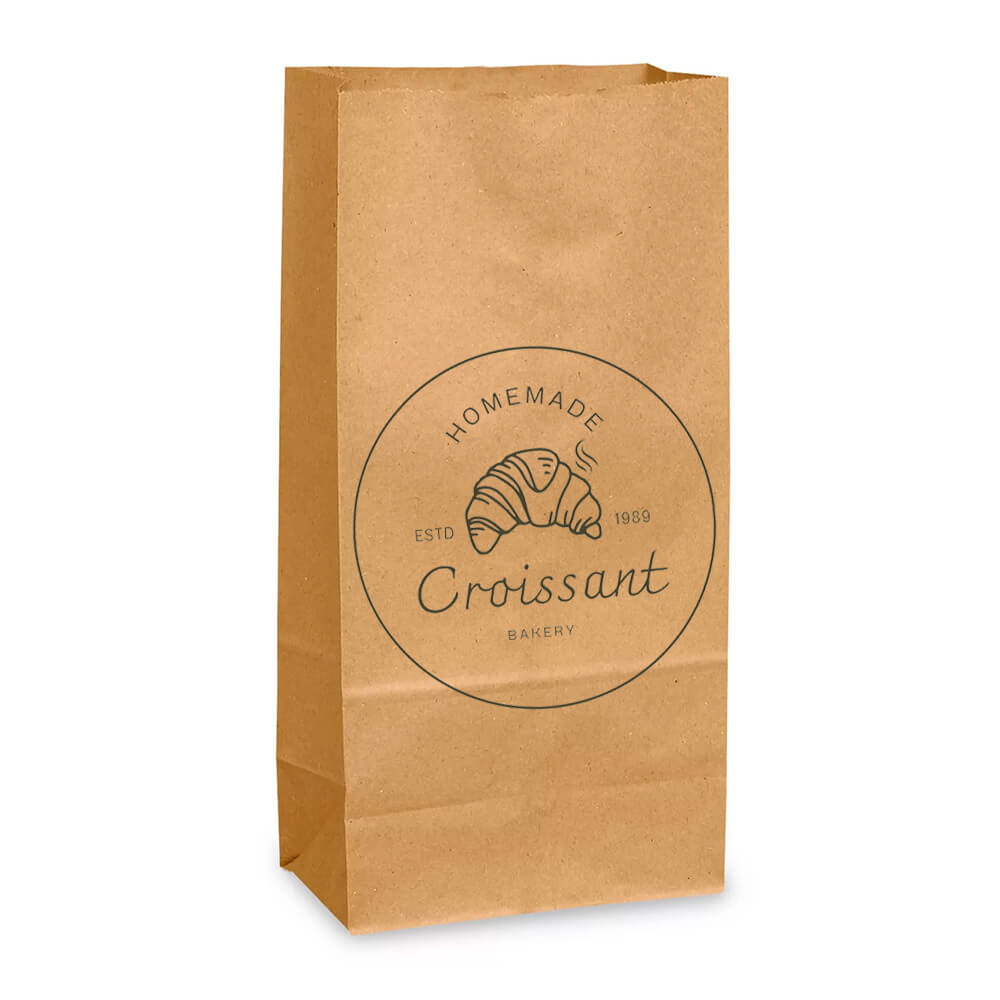 Custom Print 13 x 8 x 26 cm Brown Paper Lunch Bags - Small image 1