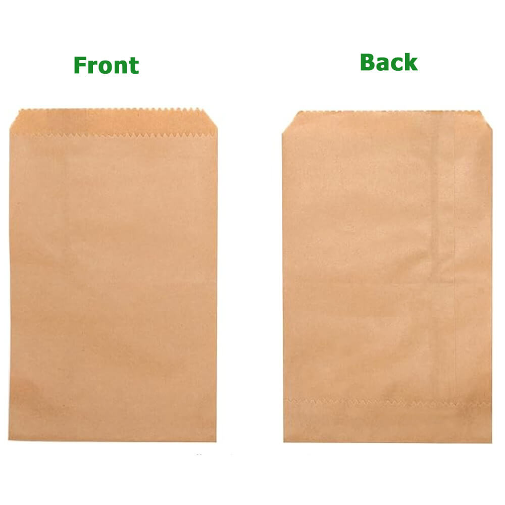 Custom Print 13 x 19 cm Flat Brown Paper Bags - Small image 2