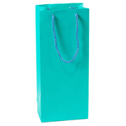 Blue Wine Gift Bags With Rope Handles image 0