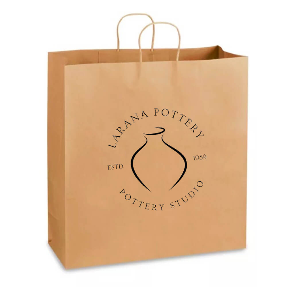 Custom Print 46 x 18 x 48 cm Extra Large Paper Shopping Bags With Twisted Handles - Jumbo image 1