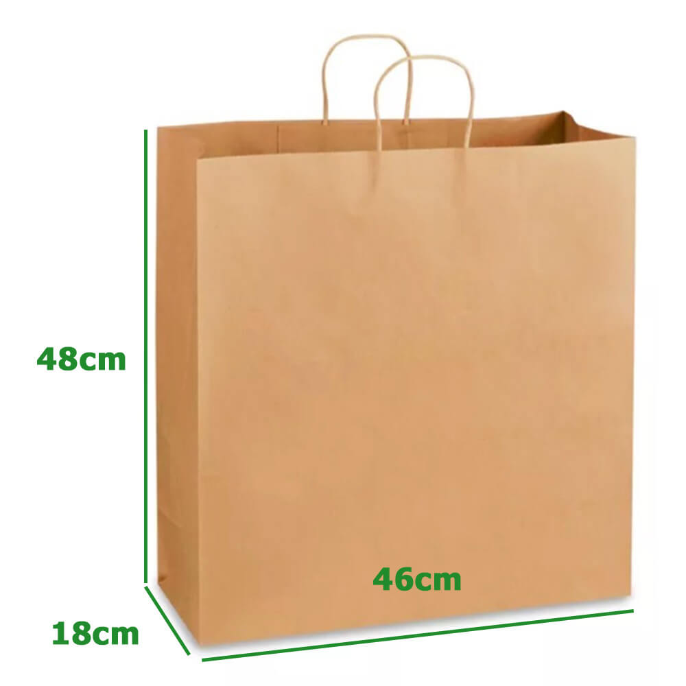 Custom Print 46 x 18 x 48 cm Extra Large Paper Shopping Bags With Twisted Handles - Jumbo image 3