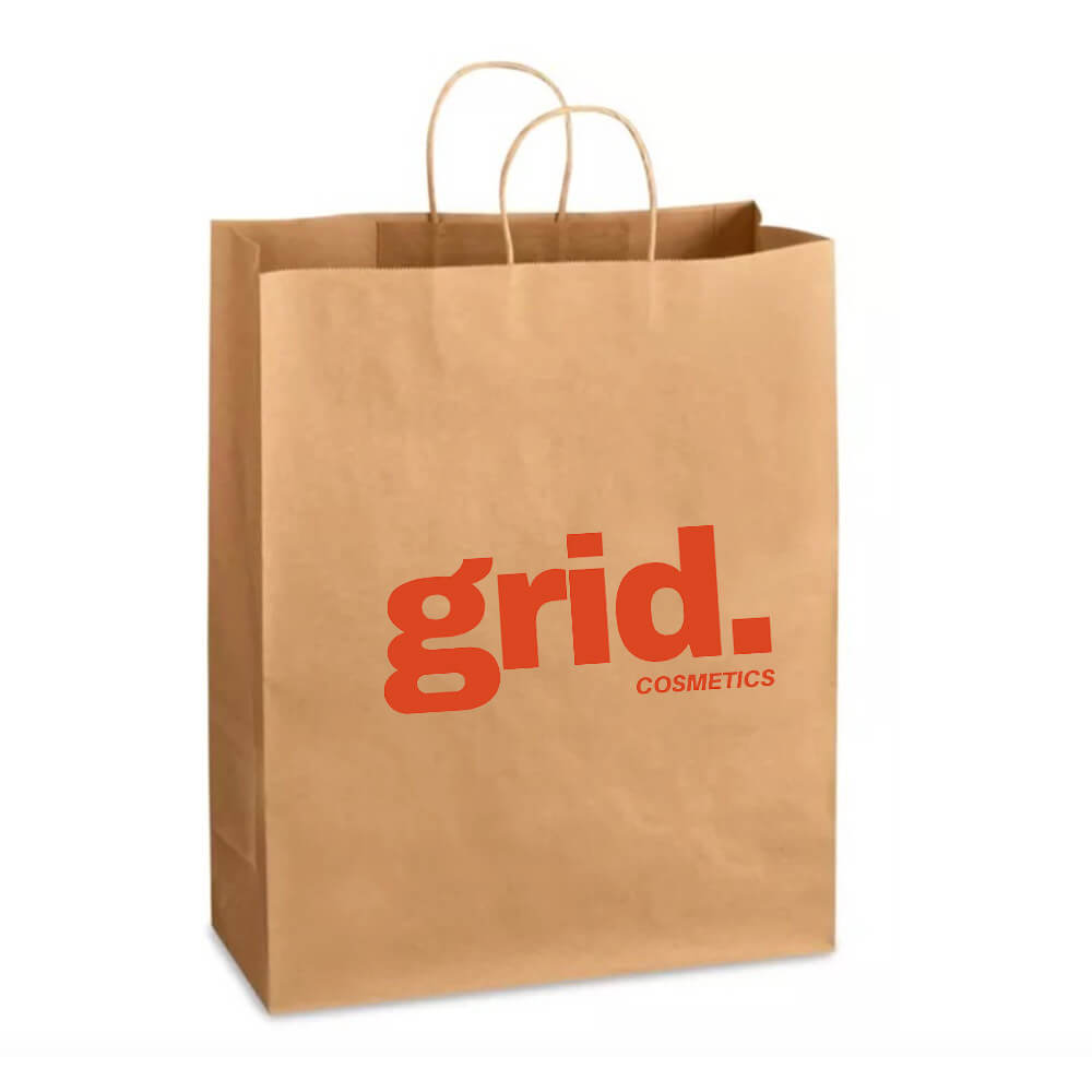 Custom Print 33 x 18 x 33 cm Medium Size Takeaway Paper Bags With Twisted Handles - Star image 3