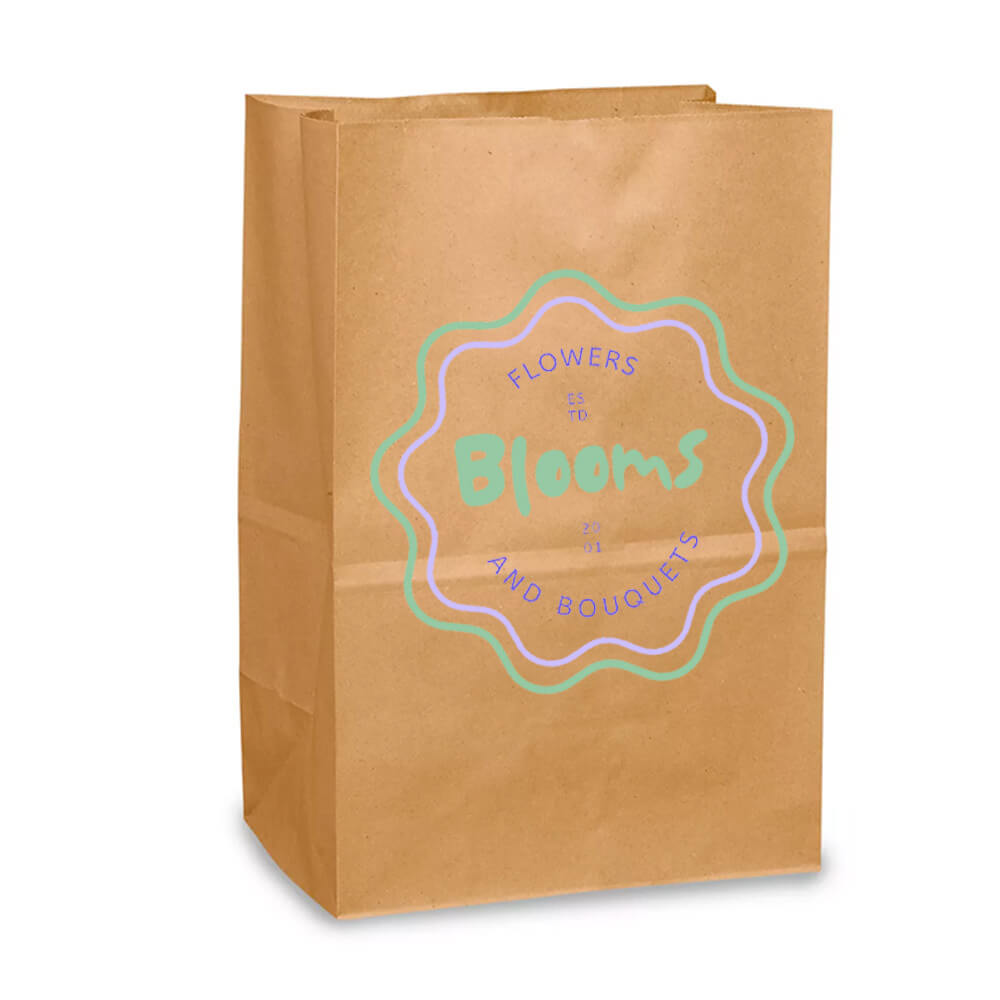 Custom Print 24 x 12 x 29 cm Brown Paper Lunch Bags - Large image 1