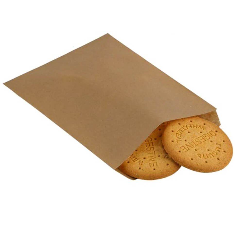 25 x 33 cm Flat Brown Paper Bags  - Medium - 500 Pack image 4