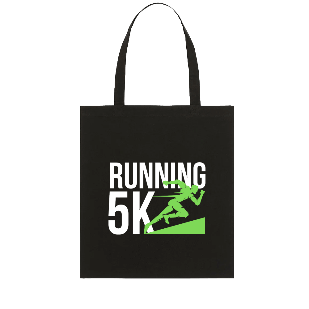 Custom Printed Premium Black Calico Tote Bags - 10oz - 38 x 41 cm