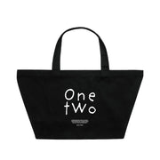 Custom Printed Oversized Black Tote Bags With Bottom Gusset - 68 x 20 x 37 cm - 100% Natural Cotton