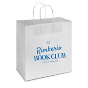 Custom Print 33 x 18 x 33 cm Medium White Paper Takeaway Bags With Twisted Handles - Star