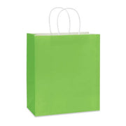 28 x 15 x 28 cm Deluxe Large Green Paper Bag With Twisted Handles image 0