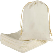 5oz Extra Large Calico Drawstring Bags - 45 x 55 cm - Natural Cotton
