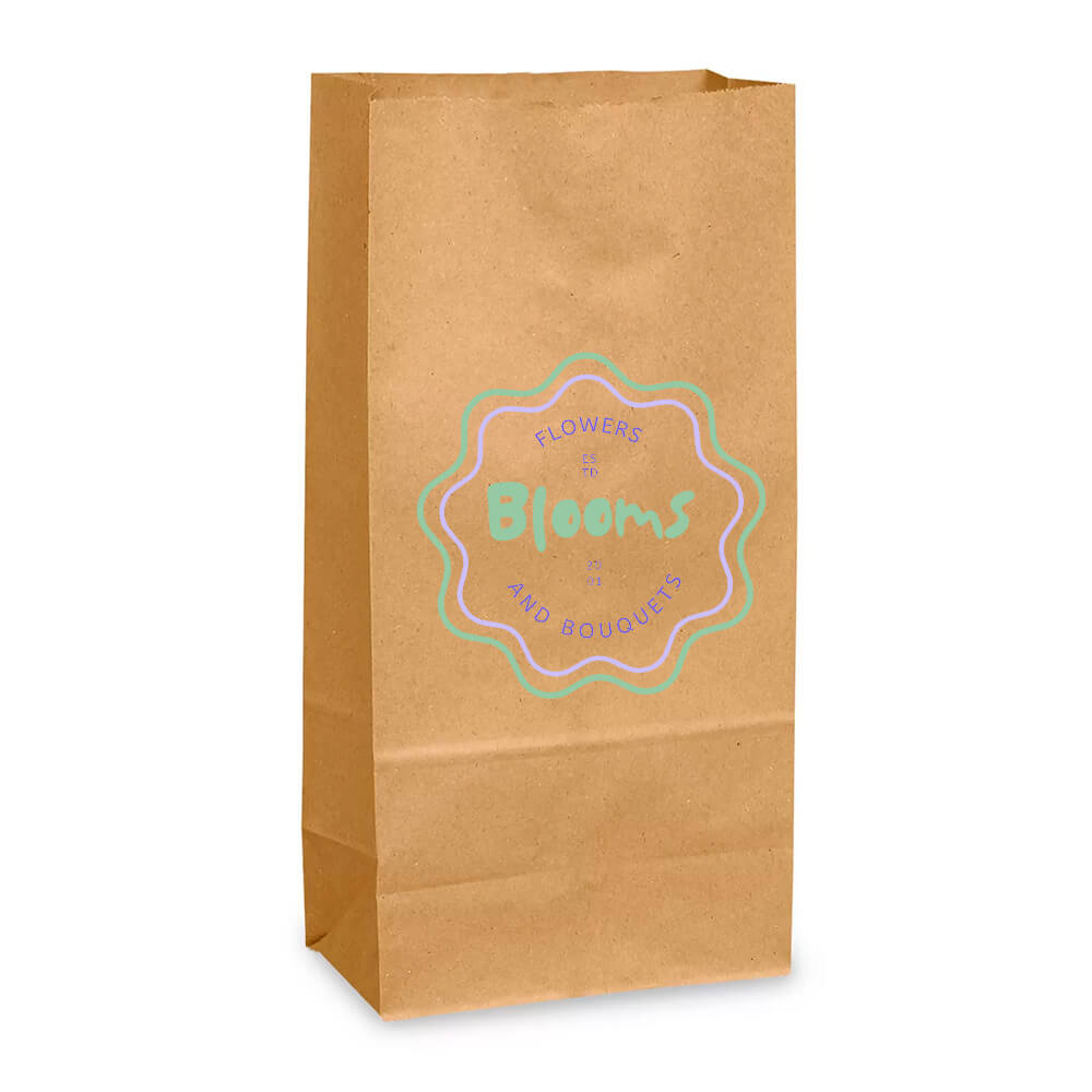 Custom Print 13 x 8 x 26 cm Brown Paper Lunch Bags - Small image 0