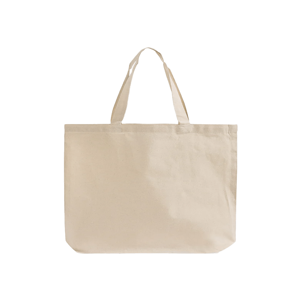 10oz Premium Calico Tote Bags With Bottom Gusset - 38 x 13 x 50 cm - 100% Natural Cotton