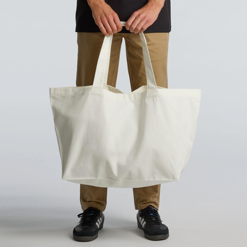 Oversized Calico Tote Bags With Bottom Gusset - 68 x 20 x 37 cm - 100% Natural Cotton