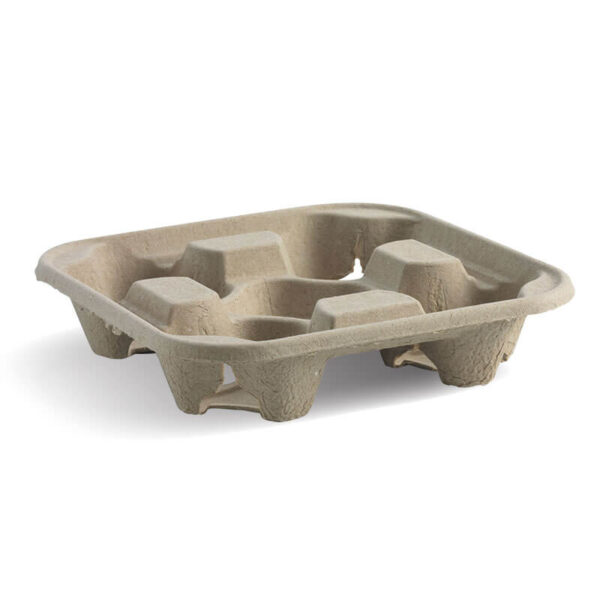 paper pulp 4 cup tray holder
