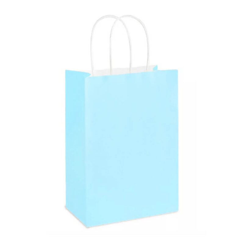 small light blue paper gift bag