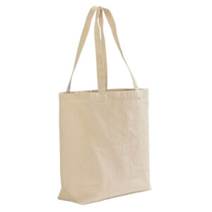 10oz Premium Calico Tote Bags With Bottom Gusset - 38 x 13 x 50 cm - 100% Natural Cotton