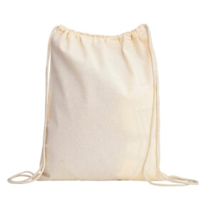5oz Large Calico Drawstring Bags - 35 x 45 cm - Natural Cotton - 25 pack
